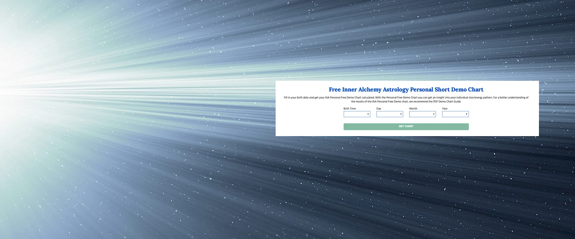 Your Free Inner Alchemy Astrology Personal Short Demo Chart